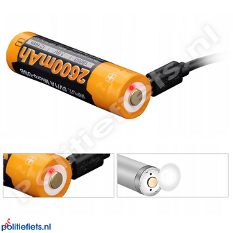 Fenix 2600USB oplaadbare batterij